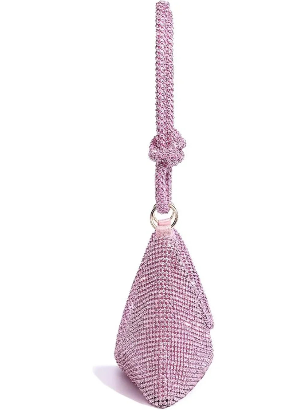 👜Women's Pink Sparkly Rhinestone Evening Clutch Shoulder Bag Dressy Purse